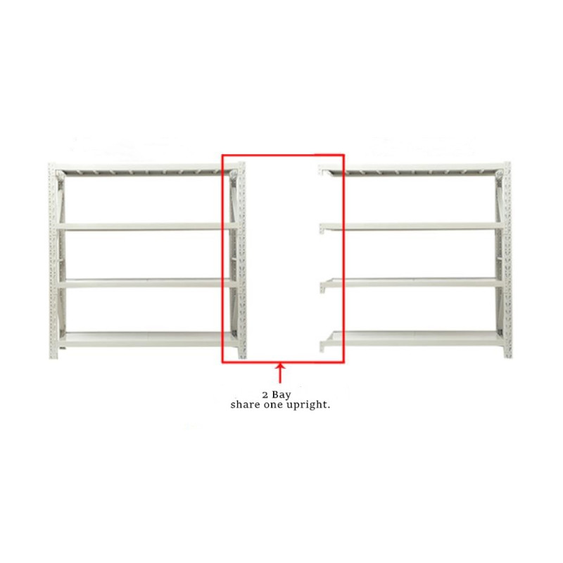 Storage Shelving Steel Racking 3000x500x2000mm – Light Duty – TW Homewares