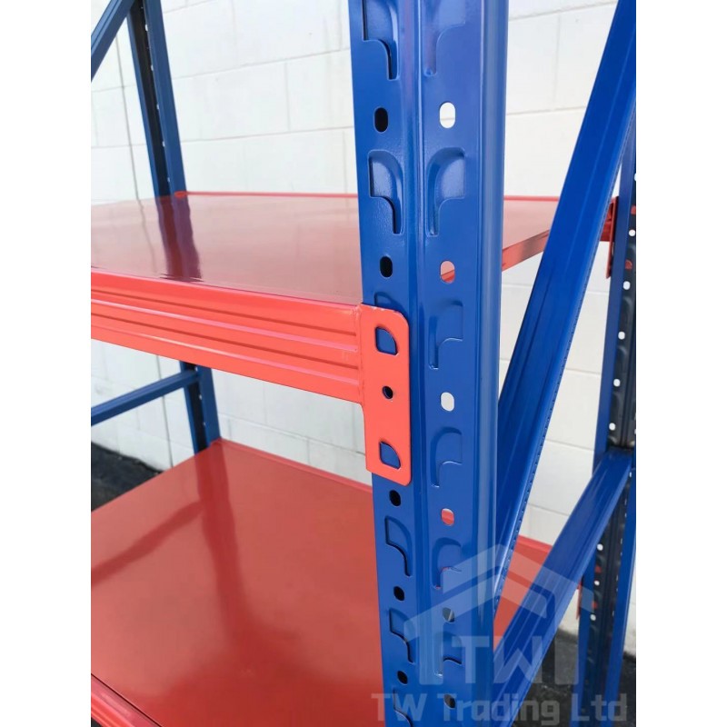 Orange Racking Tag Storage Shevling Steel Racking – Heavy Duty – Blue&Orange – TW Homewares