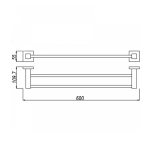 A6300-doubleTowelRail-size
