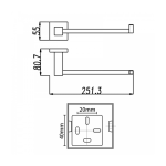AC6300-handtowelholder-size